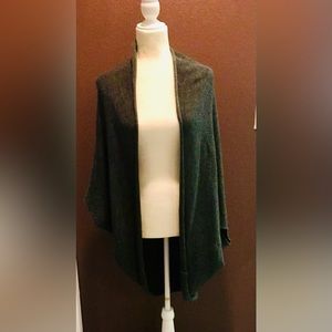 Gray knit stylish cocoon sweater…